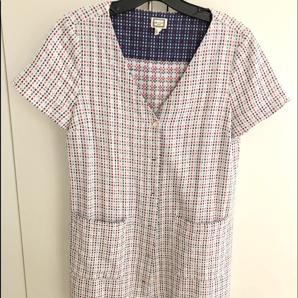 Mo : Vint cotton V neck top